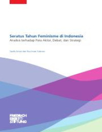 Image of Seratus Tahun Feminisme di Indonesia: Analisis Terhadap Para Aktor, Debat, dan Strategi